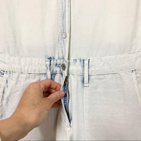 Community Virtus Bleach Wash Cotton Jumpsuit Sz XS - Picture 4 of 16